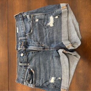 Old Navy Blue Denim Boyfriend Shorts